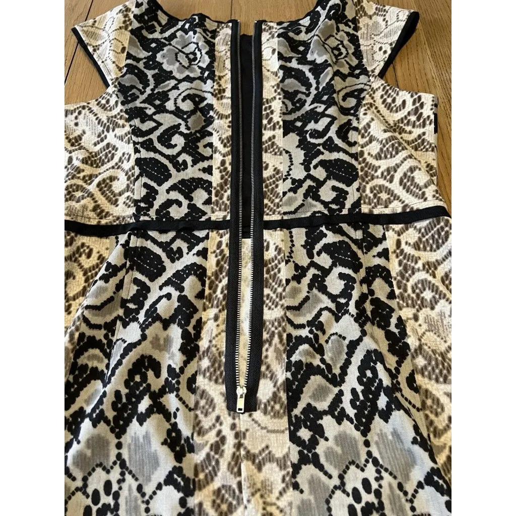 Maggy London Sleeveless Paisley Dress Size‎ 14 Career Professional Formal Zip - Image 7