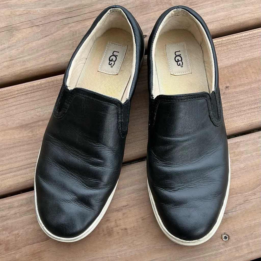 Women’s UGG leather loafers🖤🖤 - Image 10