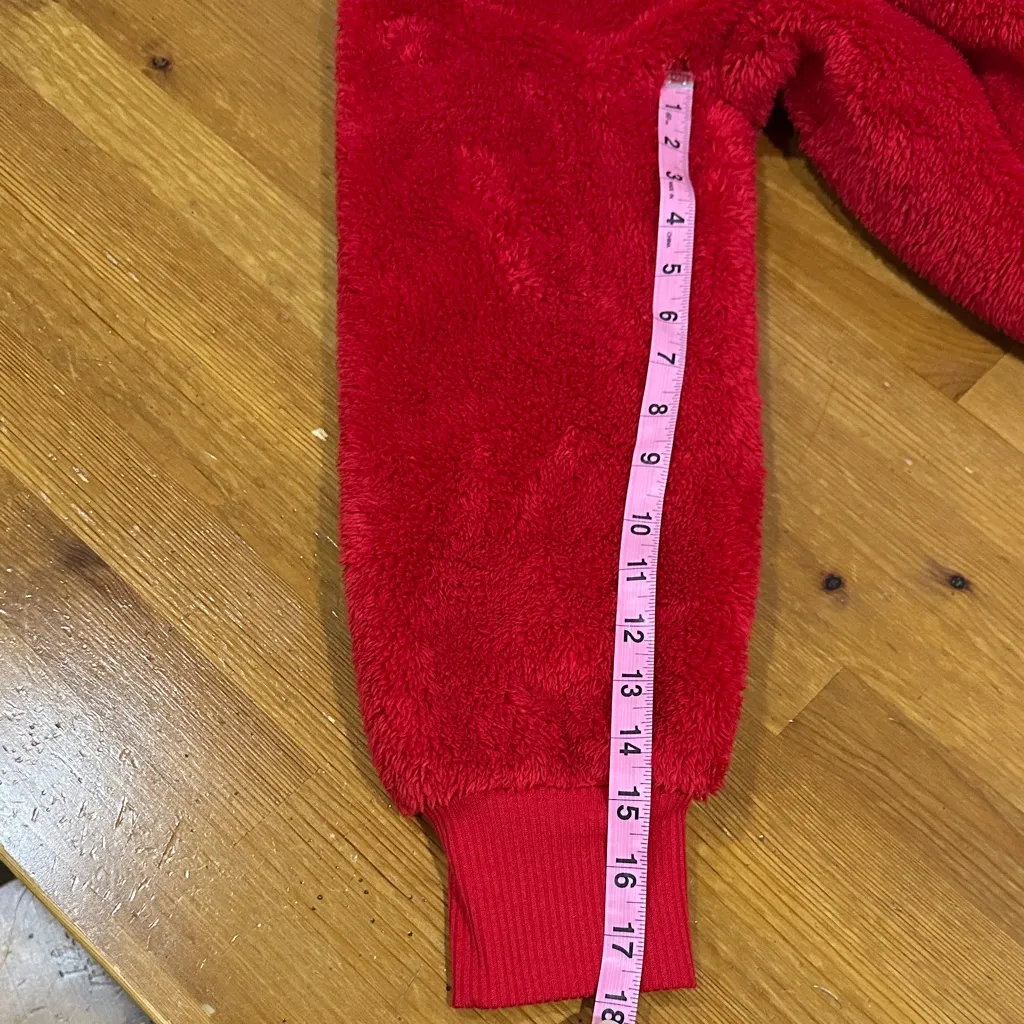 LOFT Vibrant Red Fleece Turtleneck Sweater - Image 10