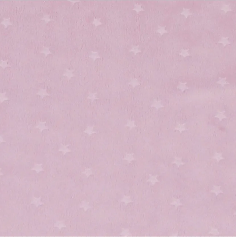 CHUBBY Scrunchie Soft Pink Stars Minky Fleece Thick Scrunchie Hair Tie Hair Accessories - Image 5