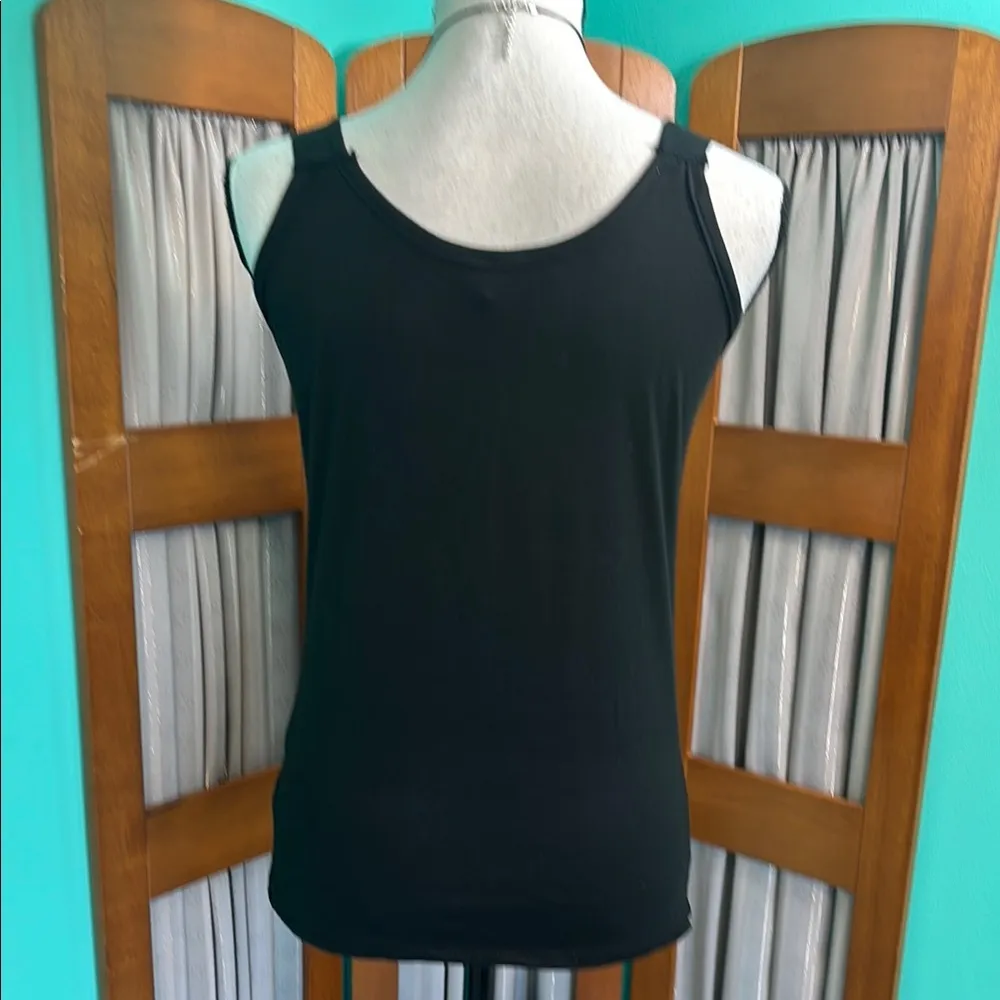 Love Black Cut Out Fitted Tank Top Size M - Image 6
