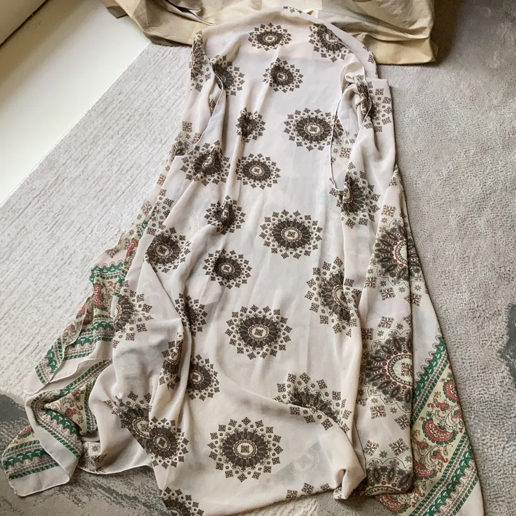 Free People style tunic, cover up, shawl too Brown - Image 4