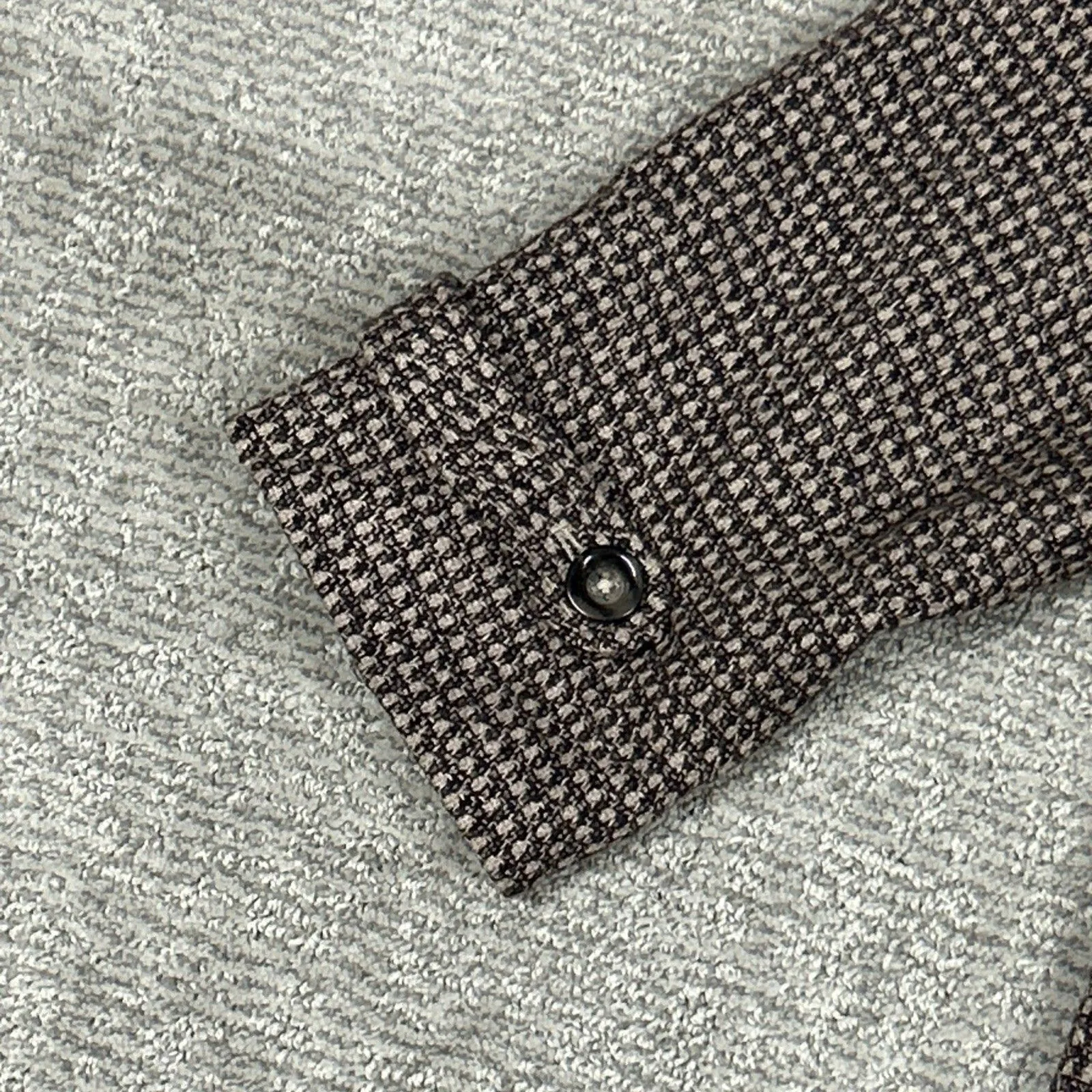 Sundance Jacket Womens XL Brown Tweed Wool Blend Double Breasted Pea Coat - Image 7