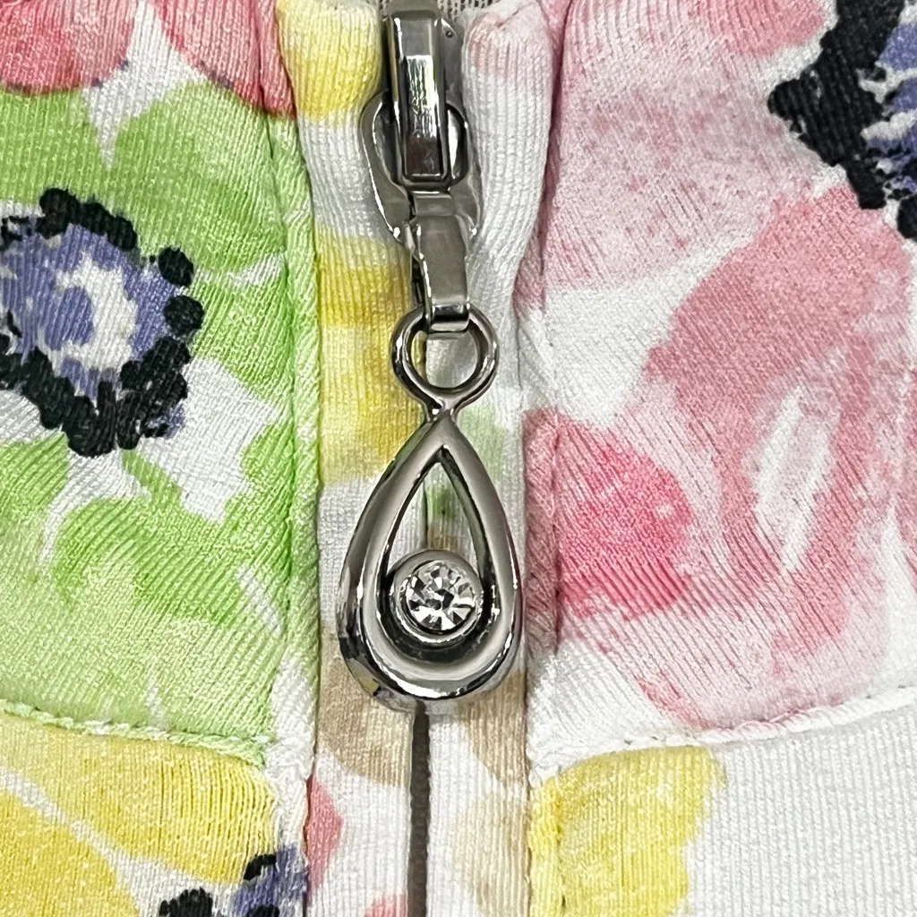 San Soleil UPF‎ 50 Long Sleeve Quarter Zip Floral Sunshirt - Image 6