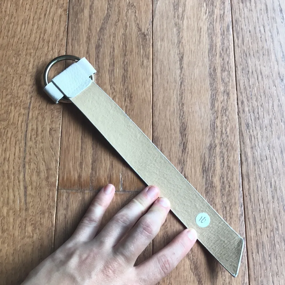 Faux leather belt wrap bracelet Gold - Image 2