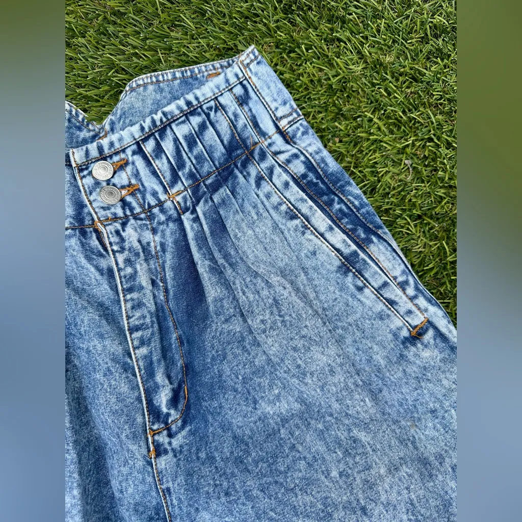 Vintage 1980s Jordache Studio Acid Wash High Waist Jeans - Image 7