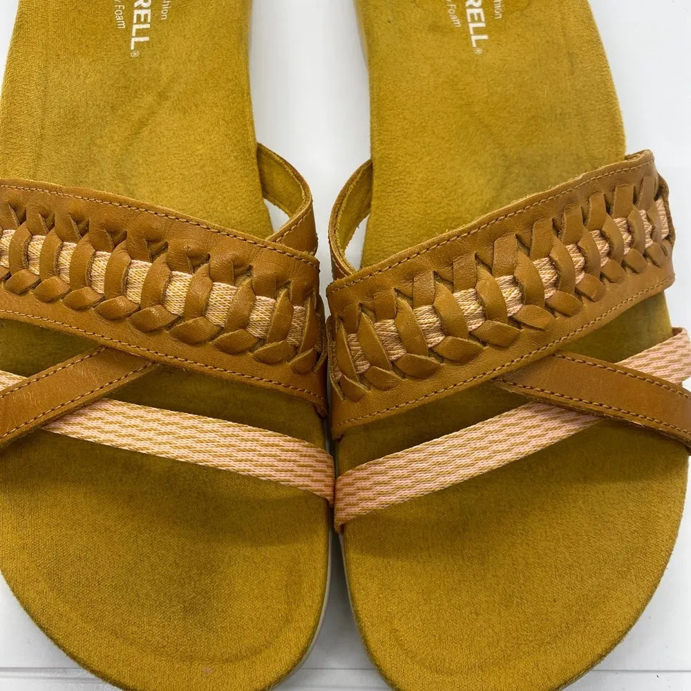Merrell District Kempsey Air Cushion Memory Foam Sandals leather womens sz 9 - Image 7
