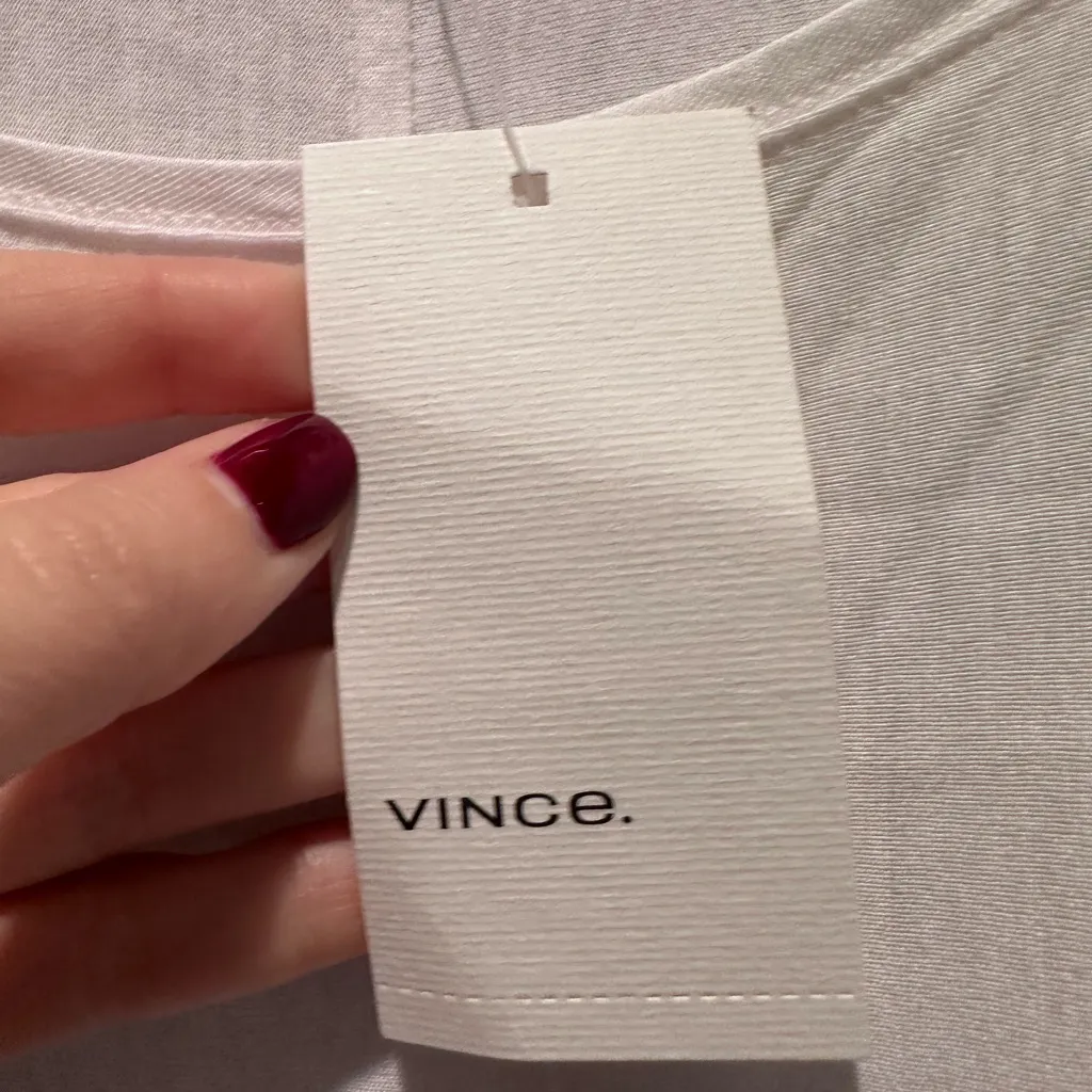 NWT Vince Boatneck Long Dolman Sleeve White Top Shirt Size Small Basics Neutrals - Image 3