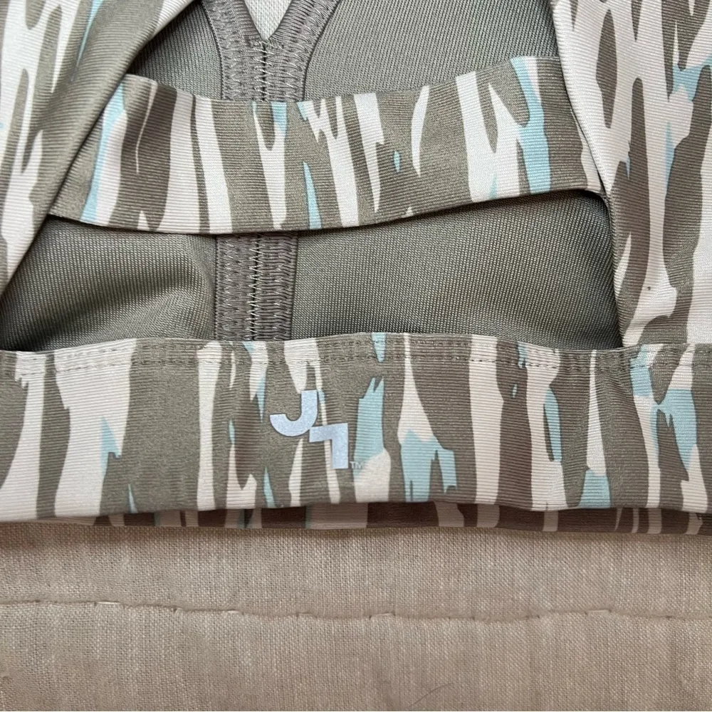 Joy Lab Green & Blue Zebra Print Racerback V Neck Sports Bra Size Small - Image 12