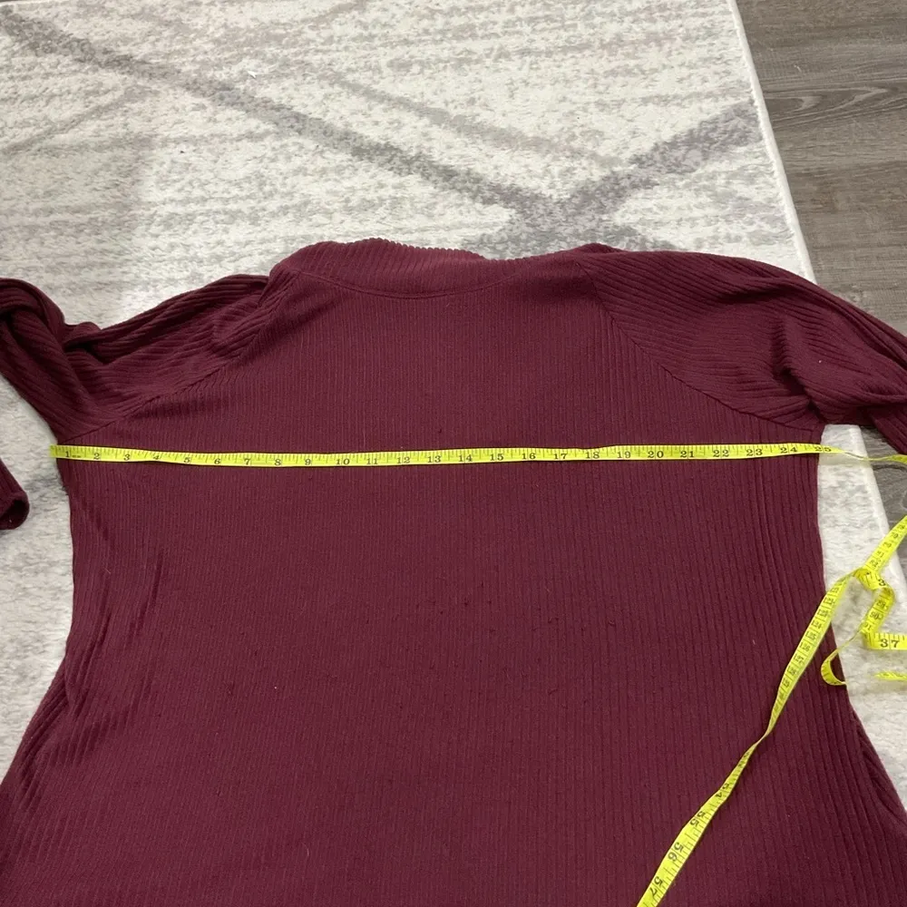 Sonoma Red Cowled Neck Long Sleeve - Image 8