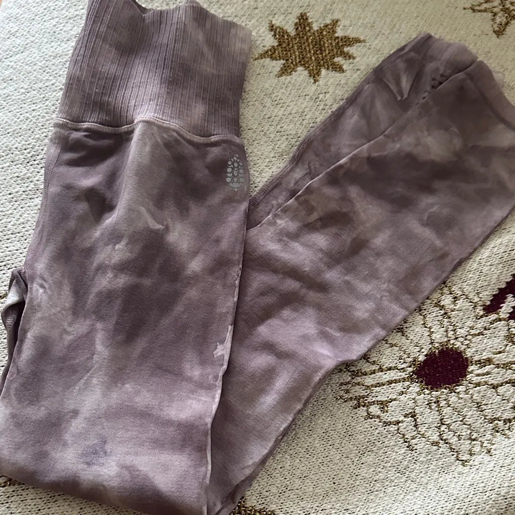 Free People Good Karma Tie Dye Leggings -Sugar Plum - Image 11