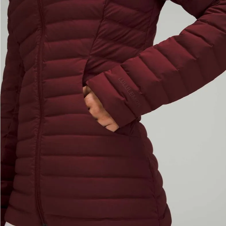 2021 Lululemon Pack It Down Jacket Coat 700 Fill Red Merlot • Size 2 • NWOT - Image 6