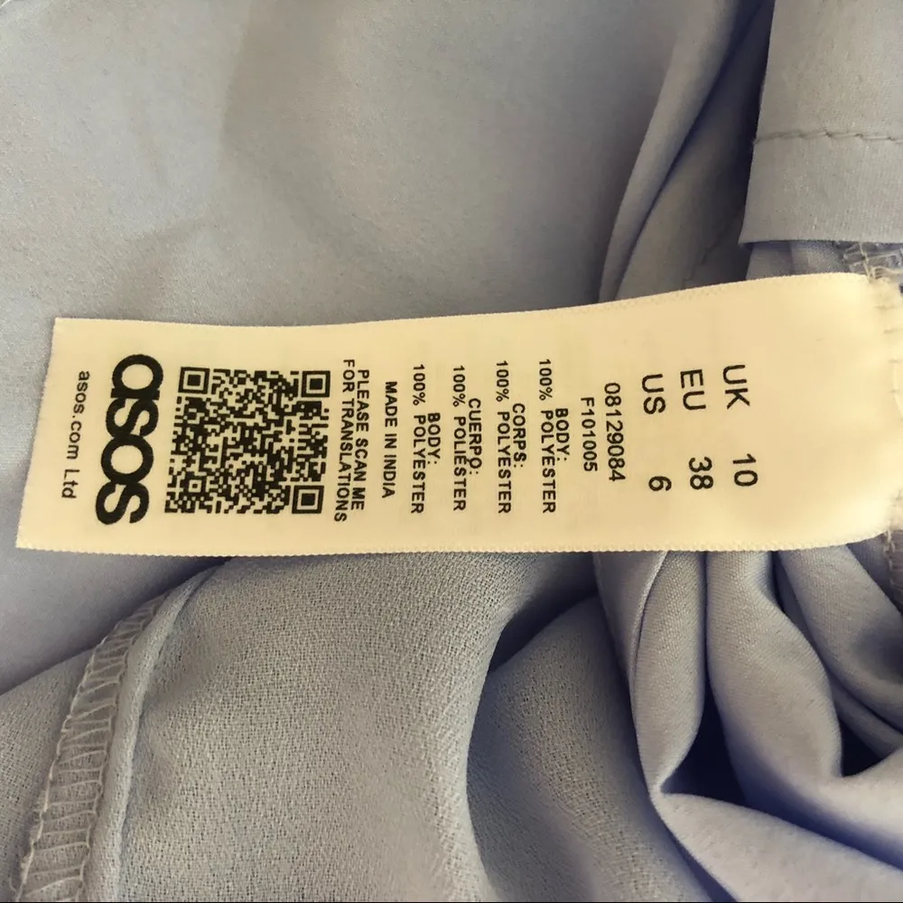 ASOS Scoopneck Baby doll dress Baby Blue sz6 NWT - Image 7