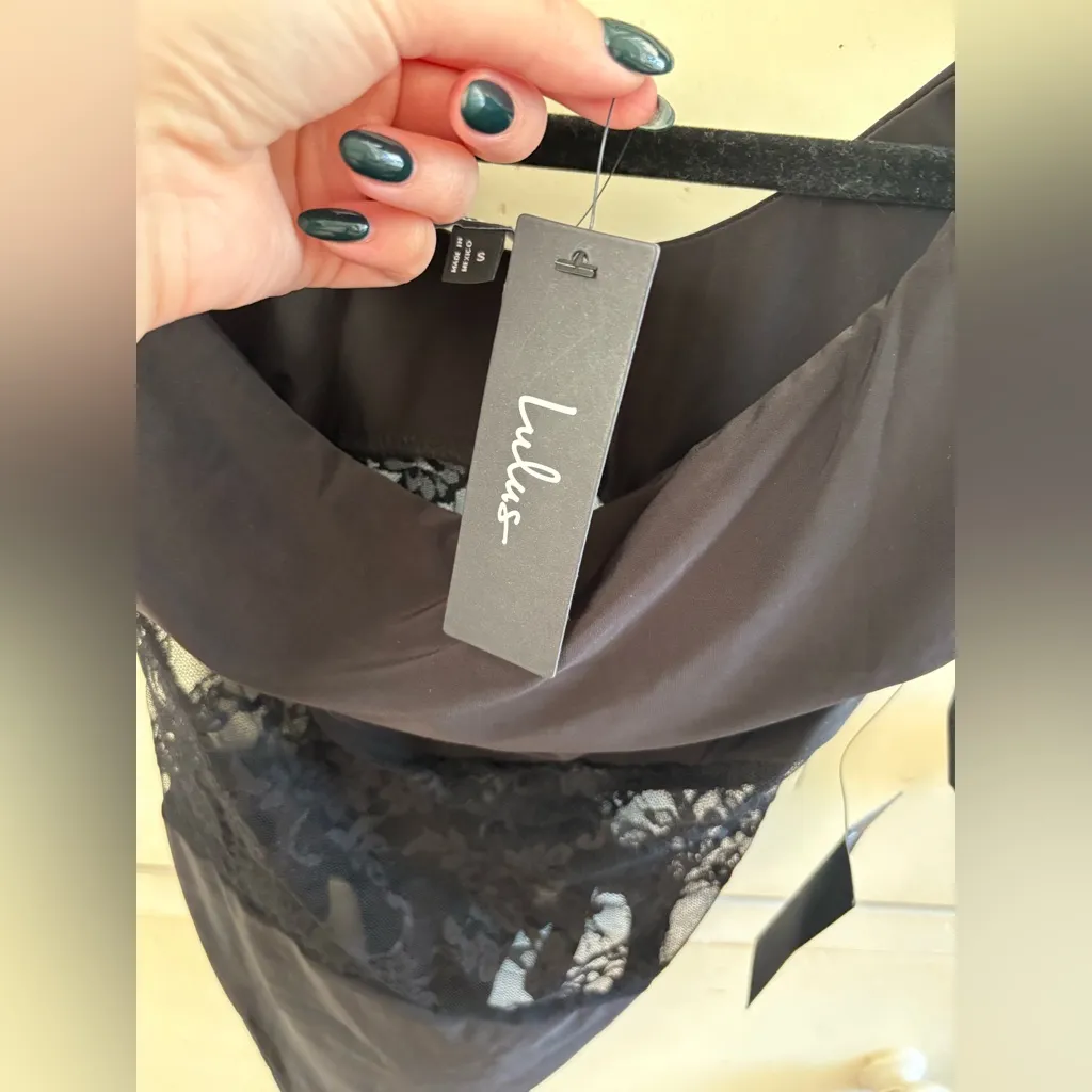 Lulus Black Lace Waist Bodysuit – Size Small - Image 8