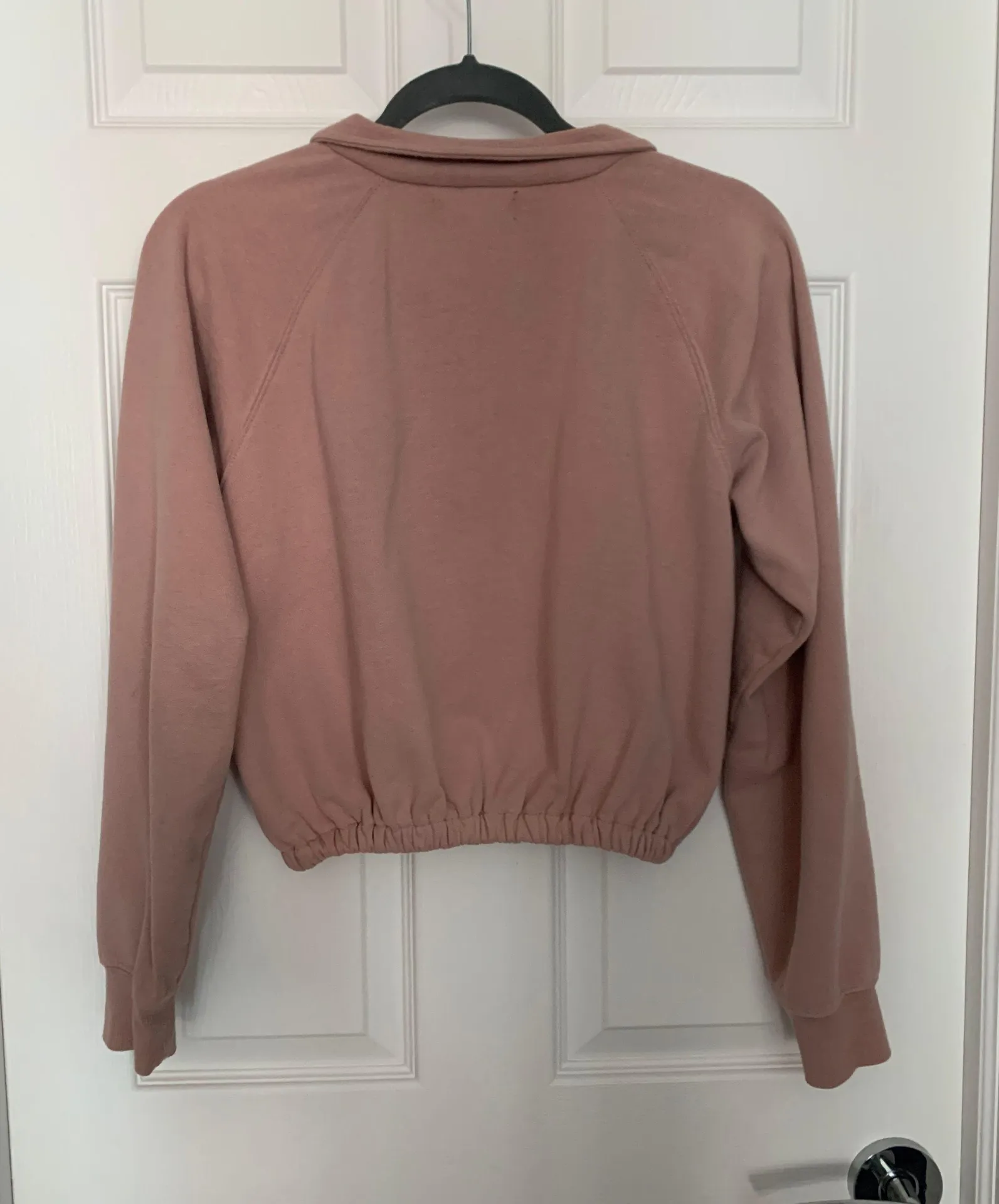 Pink Cropped Half Zip - Image 3