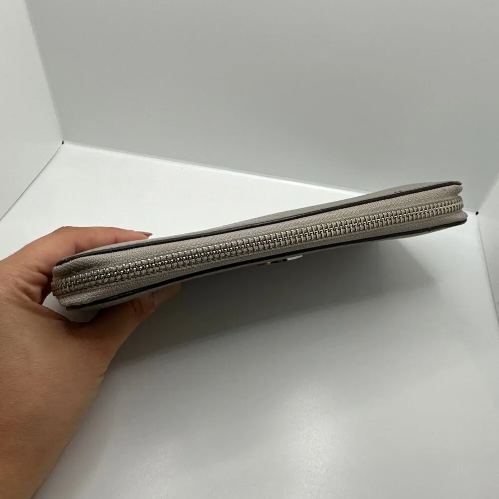 MICHAEL KORS Gray Zip Around Wallet - Image 4