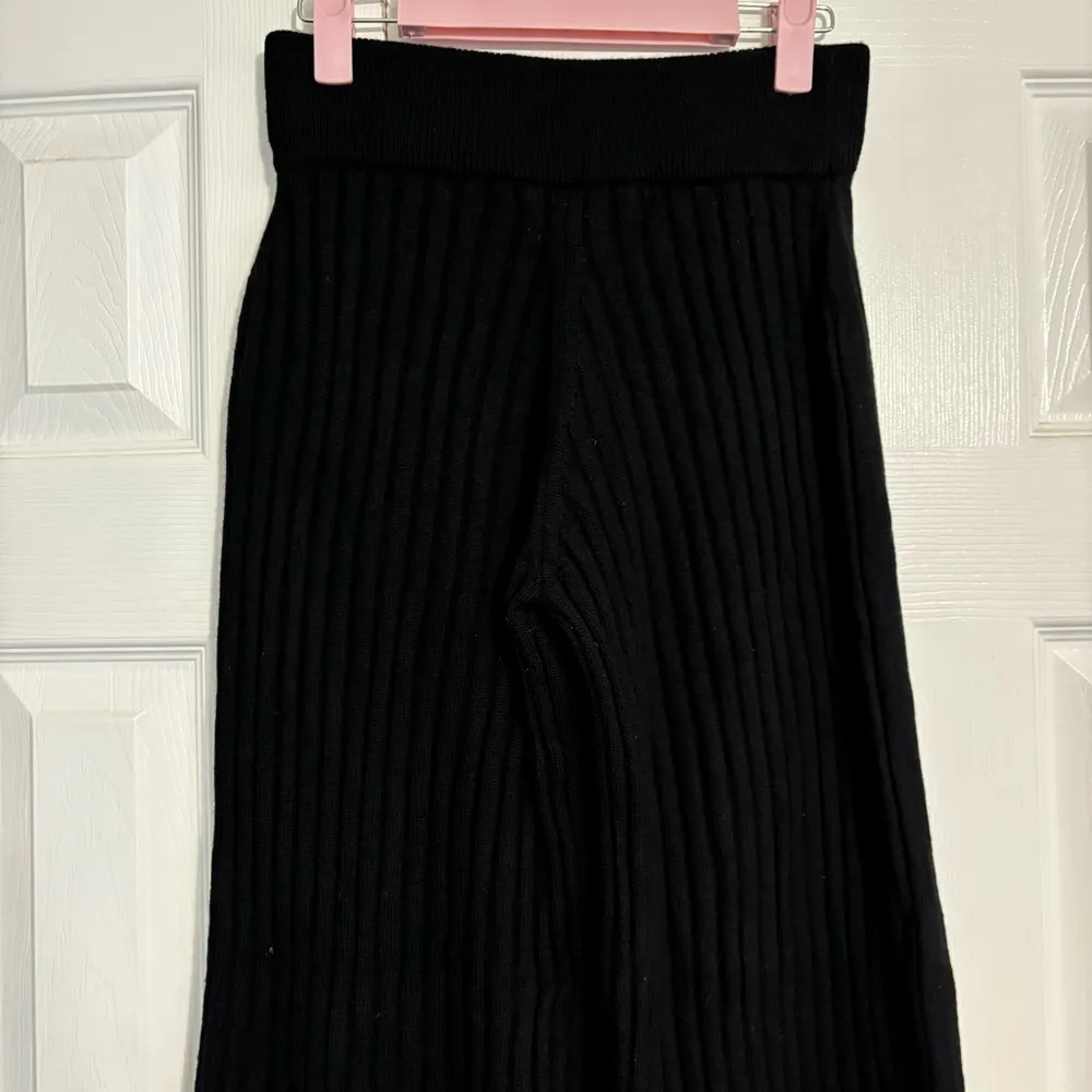 Roberto Collina Black Knit Ribbed Pants Size XS - Image 3