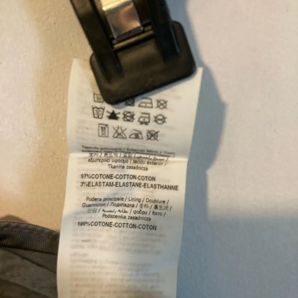 Liu Jo women’s size 33 gray silver studded GEORGE stretchy chino pants 34x33 - Image 10