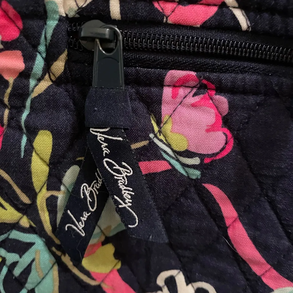 Retired Vera Bradley Hipster Crossbody Bag Ribbons Pattern Breast Cancer - Image 3