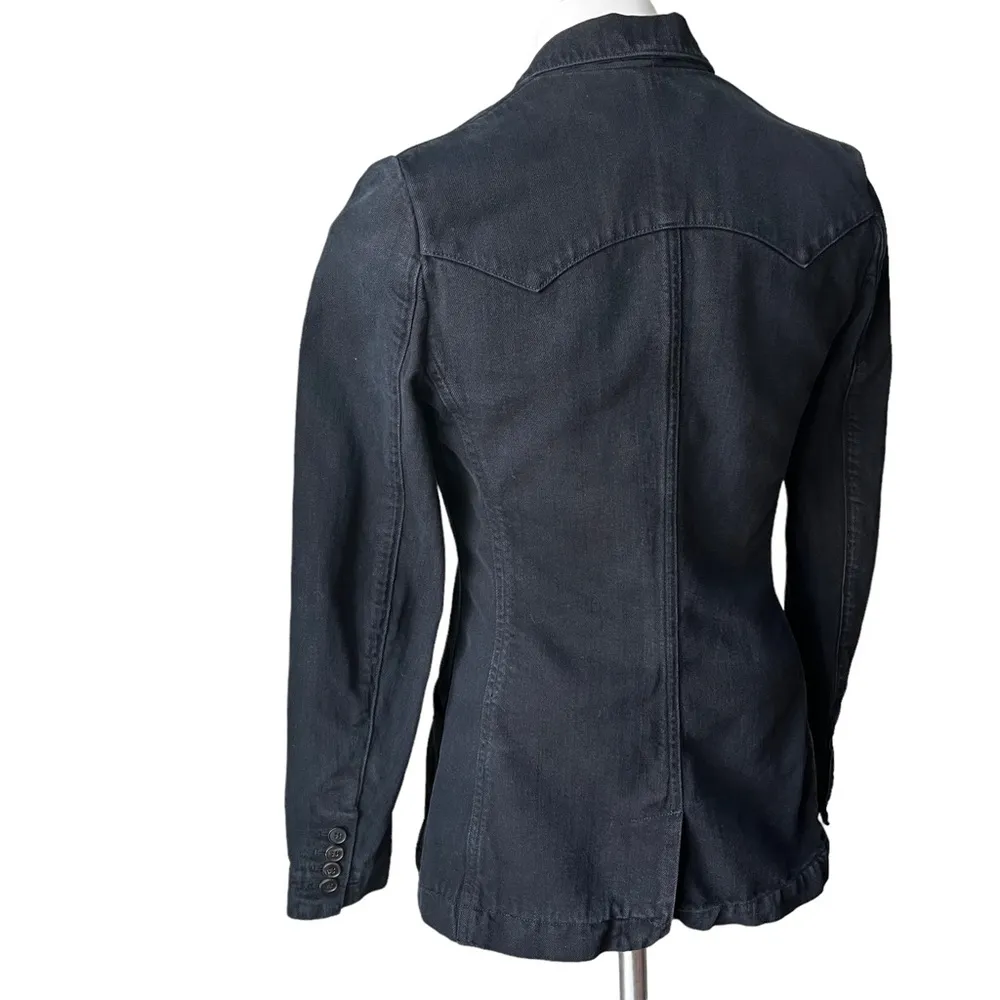 Rare Vtg Blue Label Ralph Lauren Custom Fit Western Cotton Fitted Long B… - Image 6