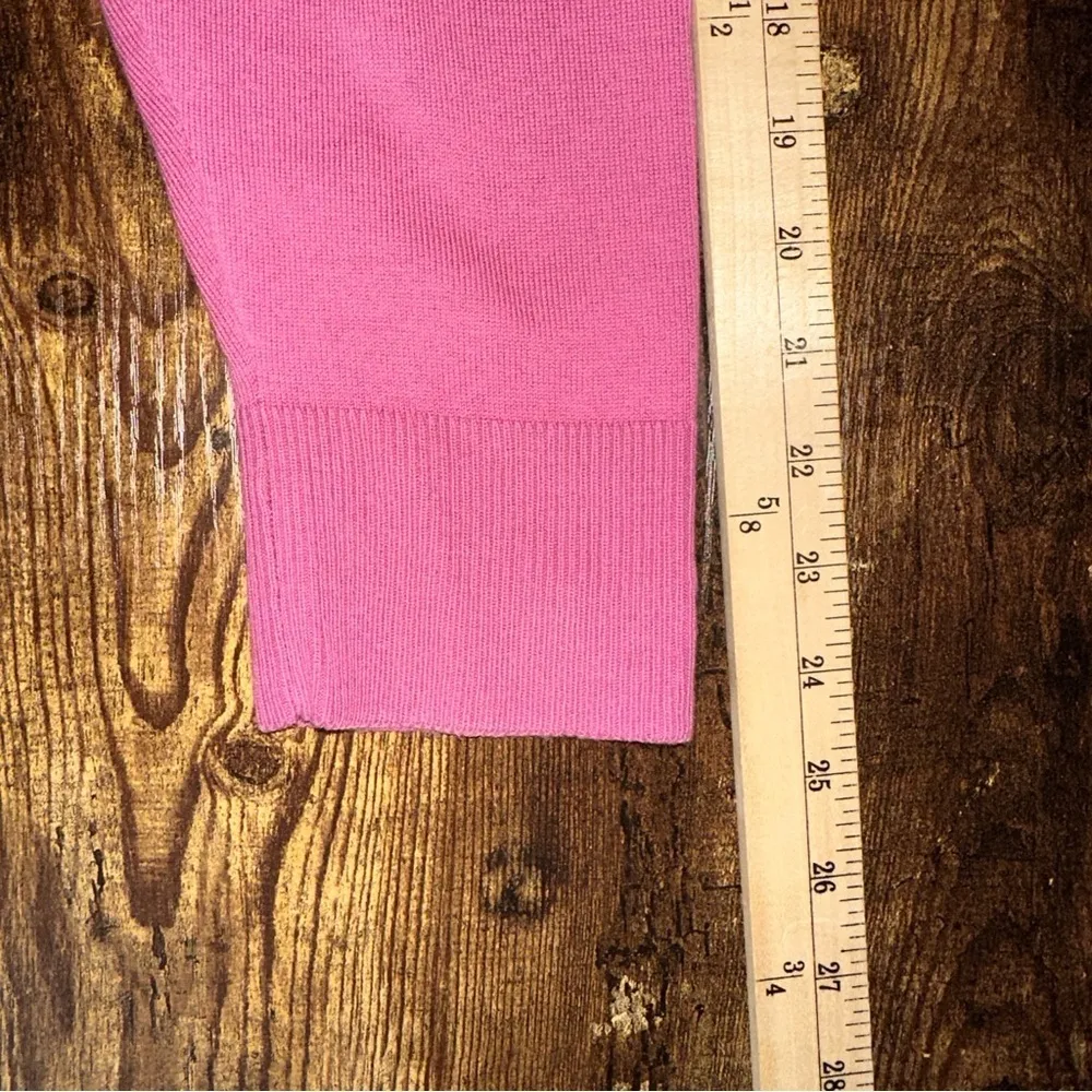 Motto Womens Sweater XL Pink Sequin Button Up Long Sleeve Cardigan Layering - Image 6