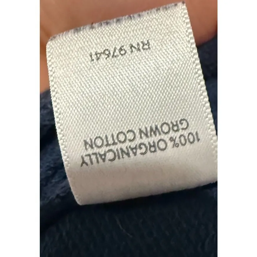 J Jill Pure Organic Cotton Wide Leg Crop Pant Women Sz M Blue Pull On Lagenlook Size M - Image 4