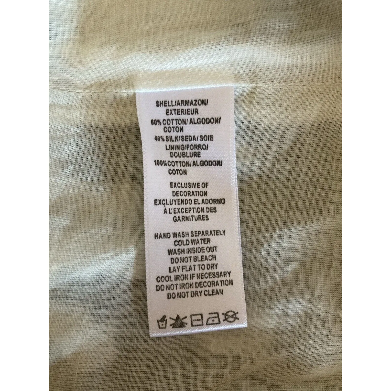 Coquette Halter Midi Dress L Fairy Beaded Ruffle Criss Cross Back Cotton Silk - Image 10