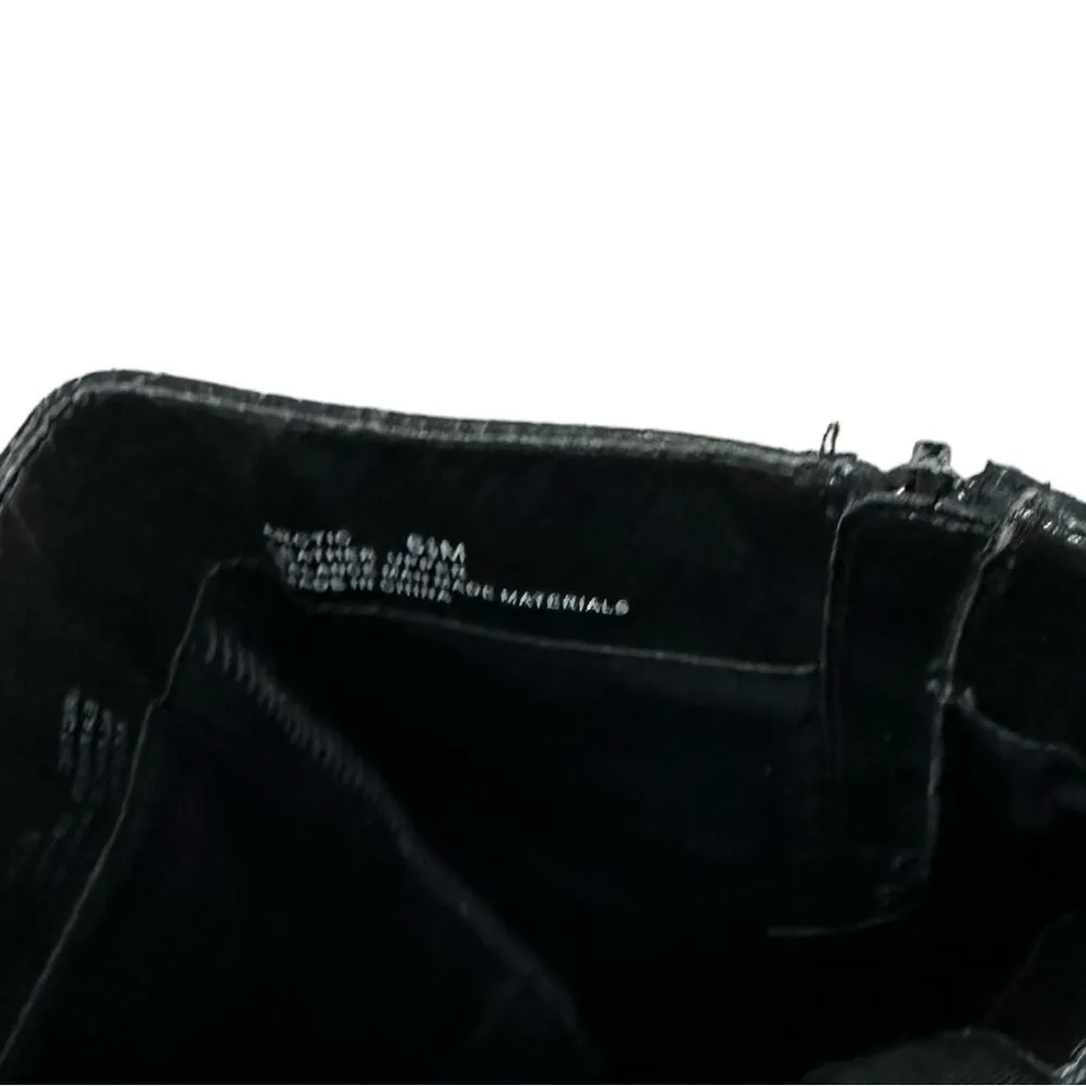 Me Too Tall Black Leather Boots Size 6.5 - Image 8