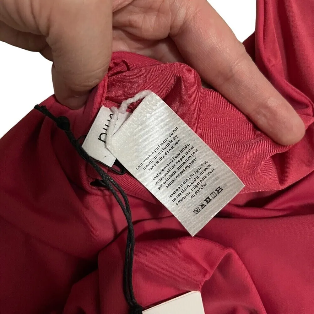 Onia NWT Valentina One-Piece Swimsuit Women’s Size Small Rose Crisscross Back - Image 8