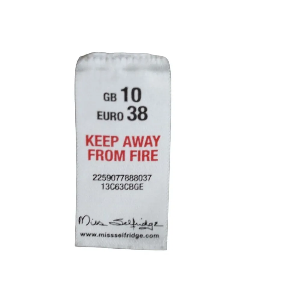 Miss Selfridge Cable Knit Button-Up Chunky Cardigan Women's Size 10 Wool Blend - Image 6