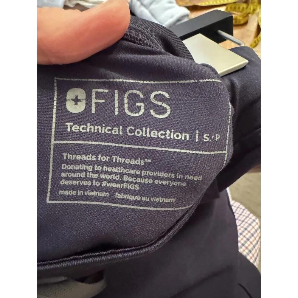 FIGS  Scrubs Zamora Joggers Pants Size Small navy blue Bottoms Petite Length - Image 7