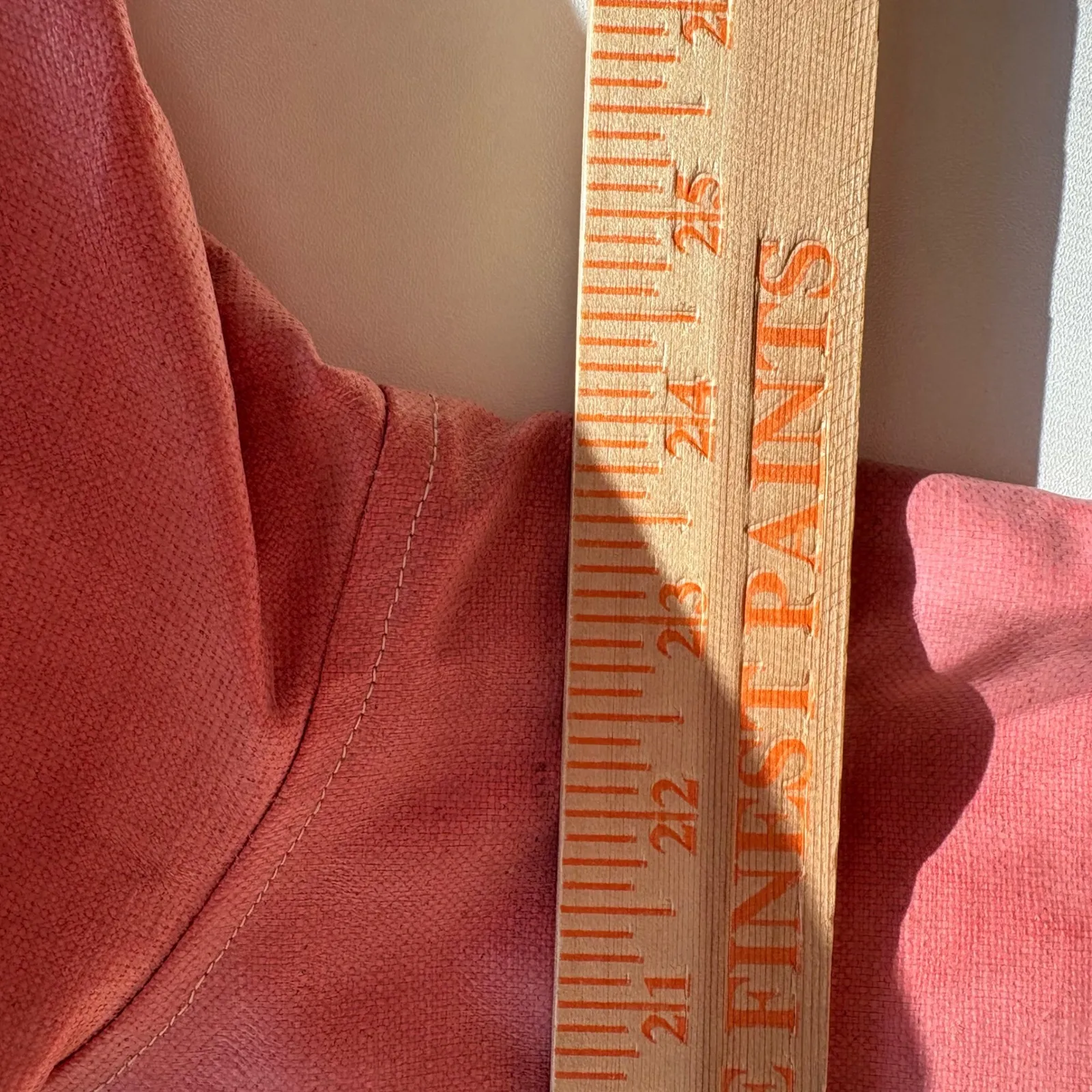 Cut Loose Pink Linen Cotton Blend Collared Button Front Jacket Size L Size L - Image 9