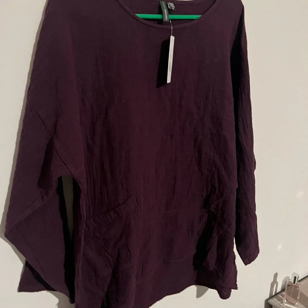 NWT Shannon Passero eggplant blouse xl Purple - Image 5