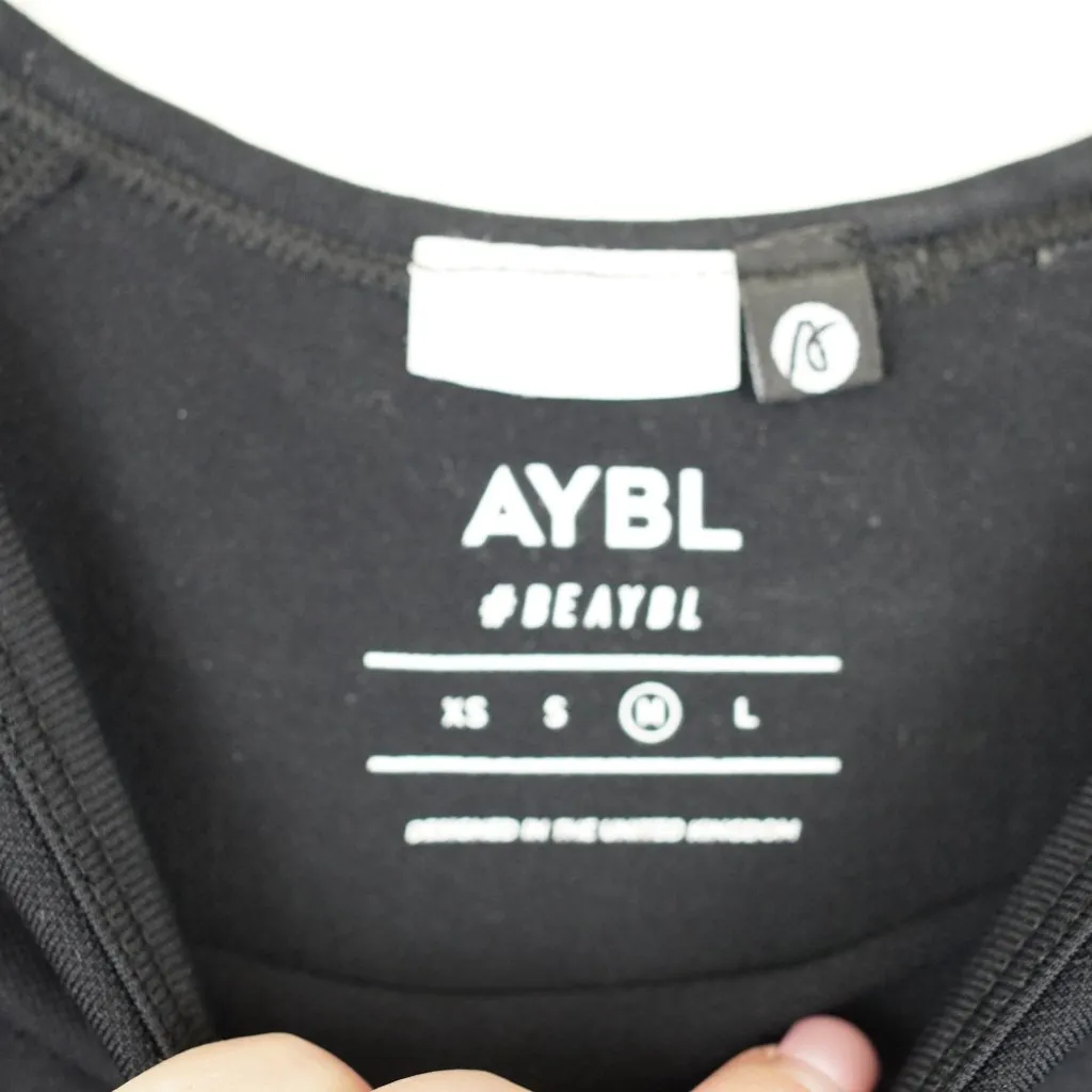 AYBL Black Seamless Long Sleeve Workout‎ Top Size M - Image 3