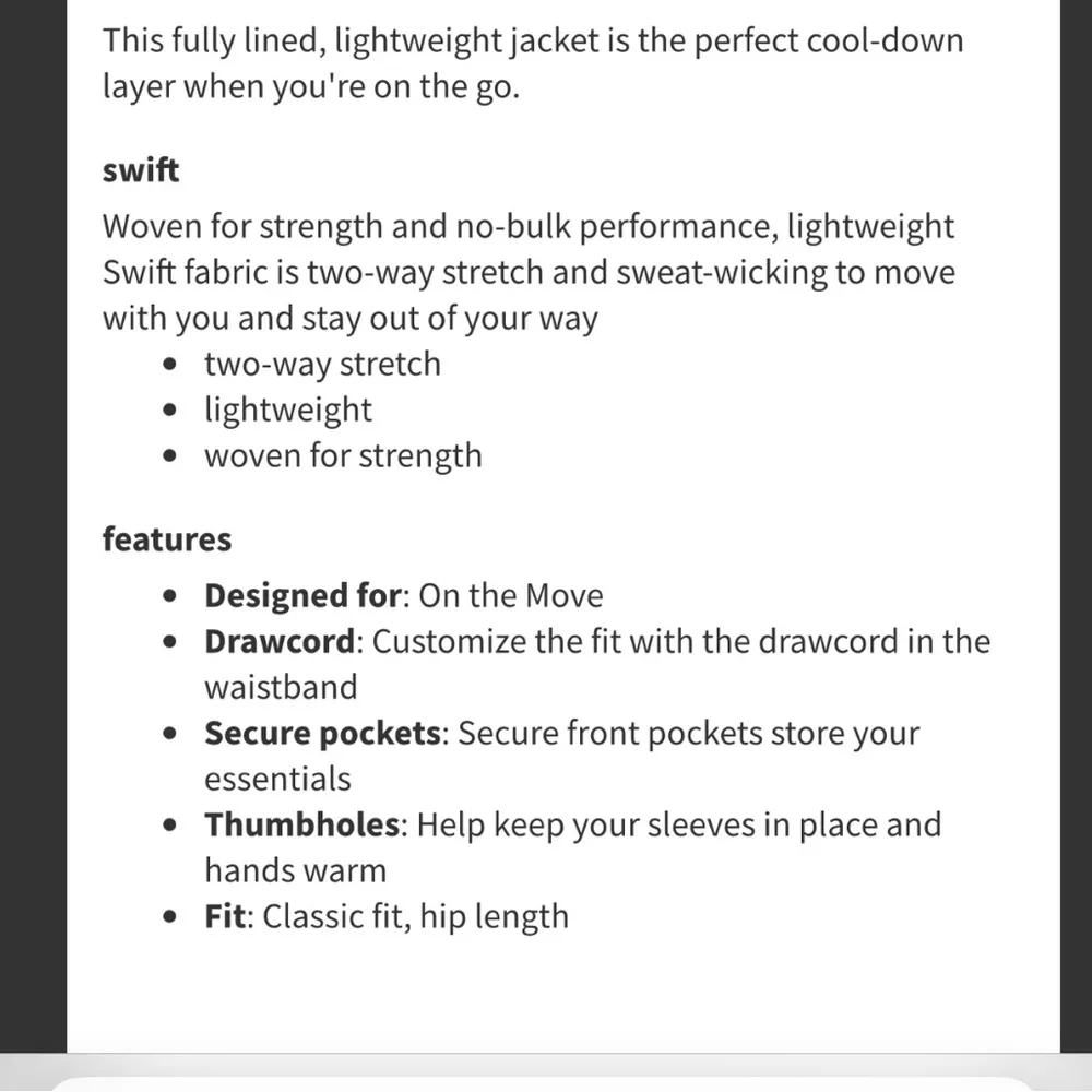 12. Lululemon Sights Seen Jacket size 4 in chrome - Image 4