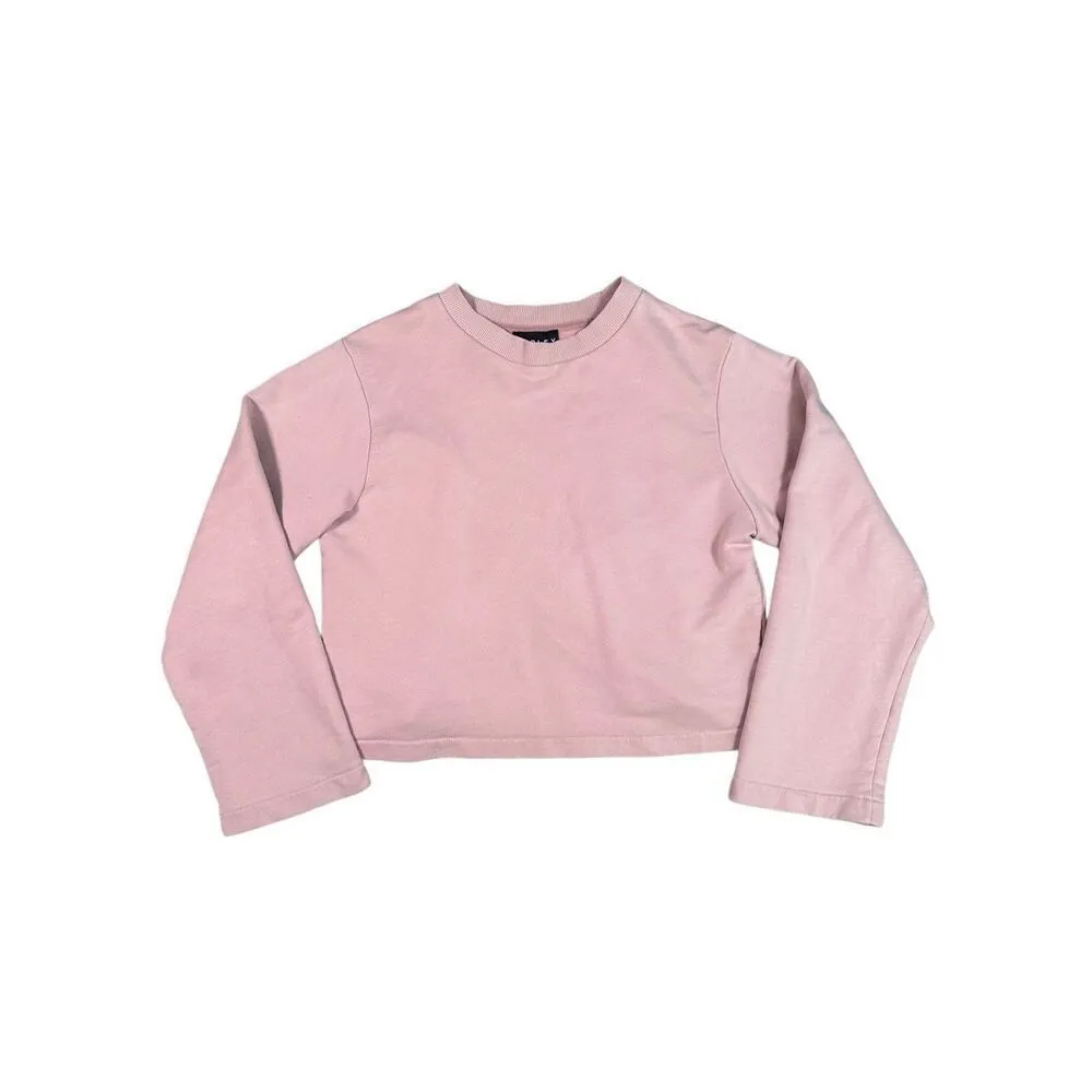 Varley Pink Weymouth Tie-back Cotton Pullover Crewneck Sweatshirt Athletic XS - Image 7