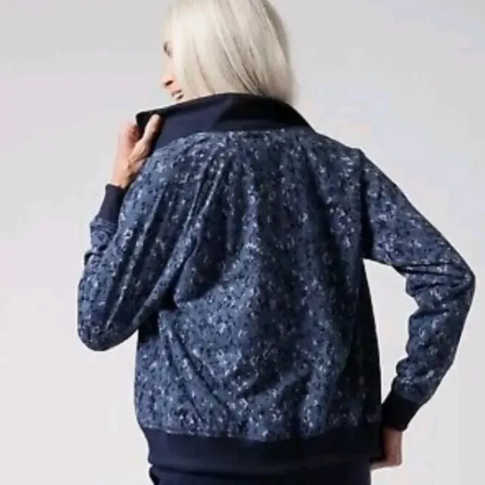 ATHLETA Brooklyn Bomber  II Jacket Chrome Blue Women's Large EUC Extra Small - Image 2