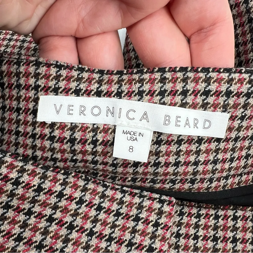 VERONICA BEARD Gemini Check Crop Pants Sz 8 - Image 6