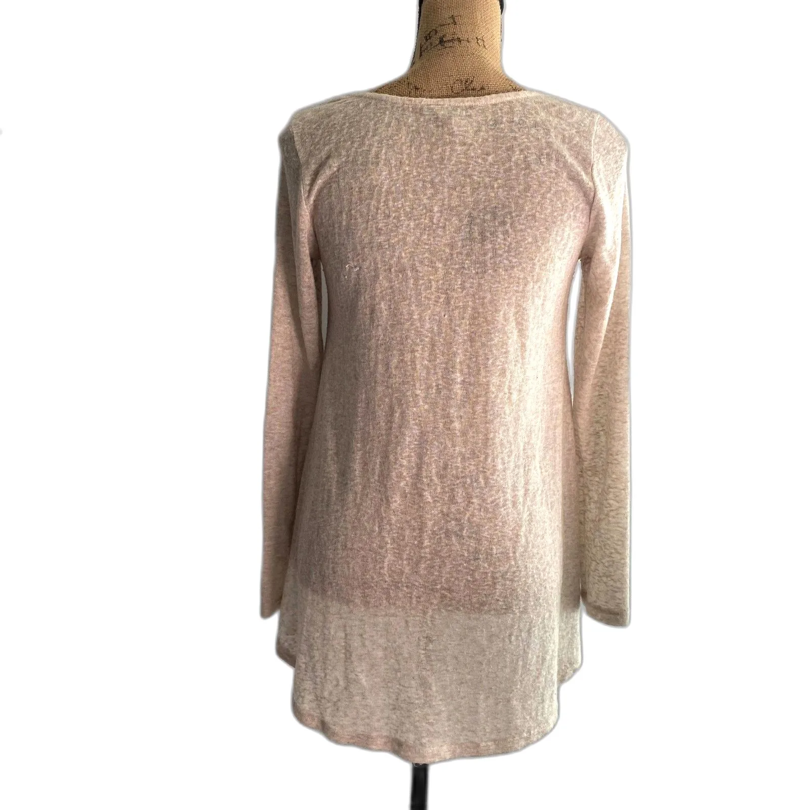 Y2K Red Camel Henley Top Cream Lace Bohemian‎ Bella Swan Elena Size Medium - Image 3