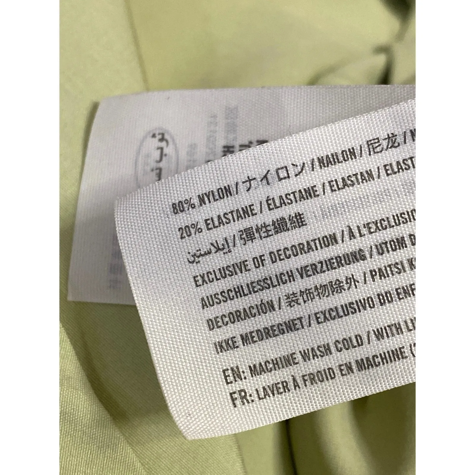 Abercrombie & Fitch Green Sleeveless Mini Cami Camisole Tank Slip Dress Size M - Image 3