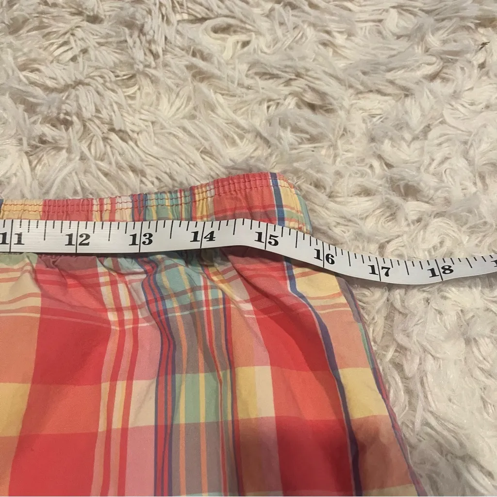 L.L. Bean Multicolor Plaid Women's Shorts Size Large EUC Red - Image 4