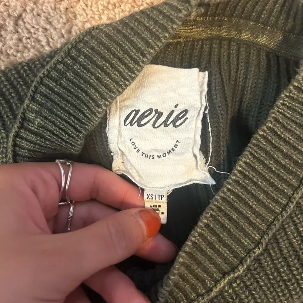 Aerie olive green sweater size XS - Image 7