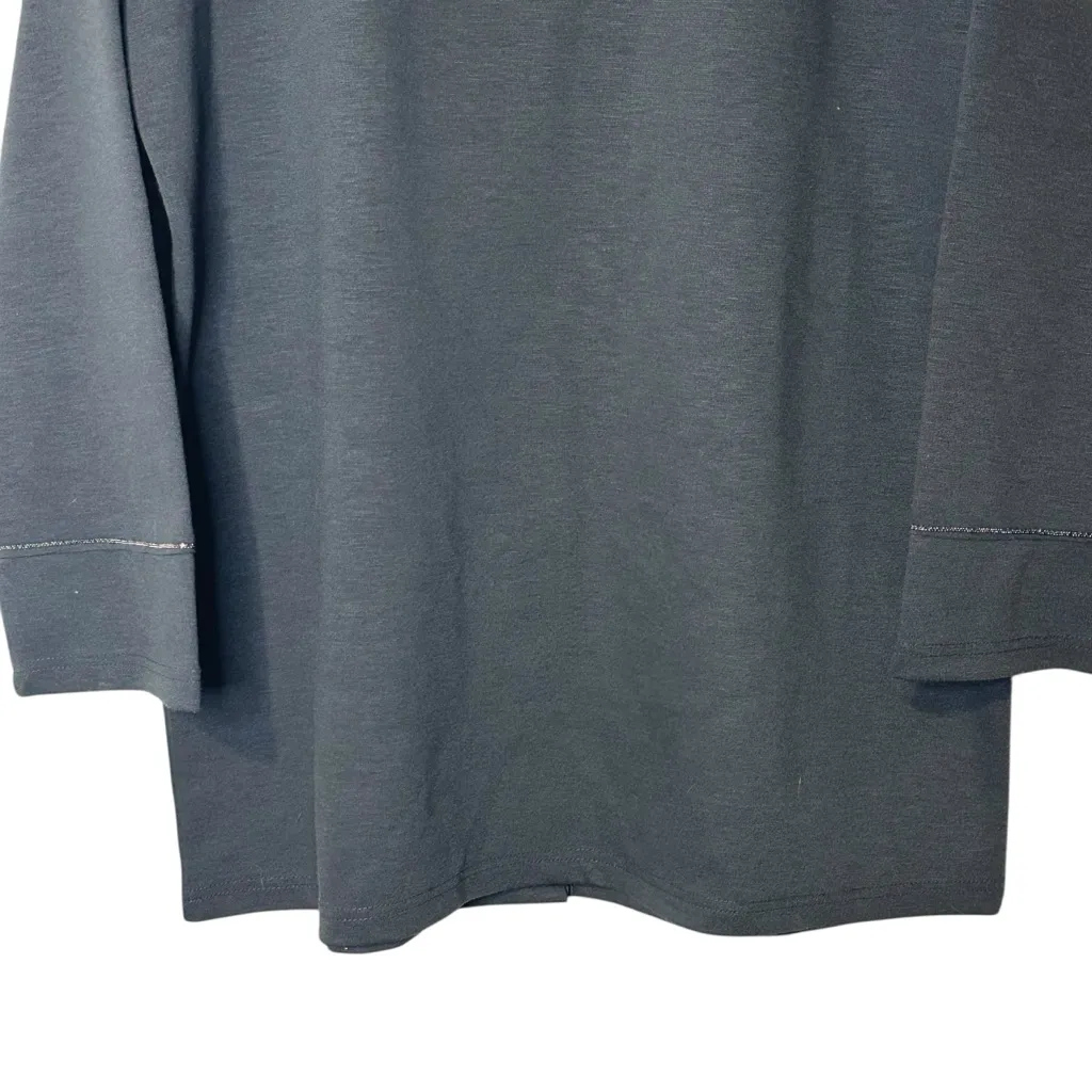 Louie Made in Korea Elegant Gray Tunic Art to Wear Academia Contemporary Chic Size undefined - Image 9