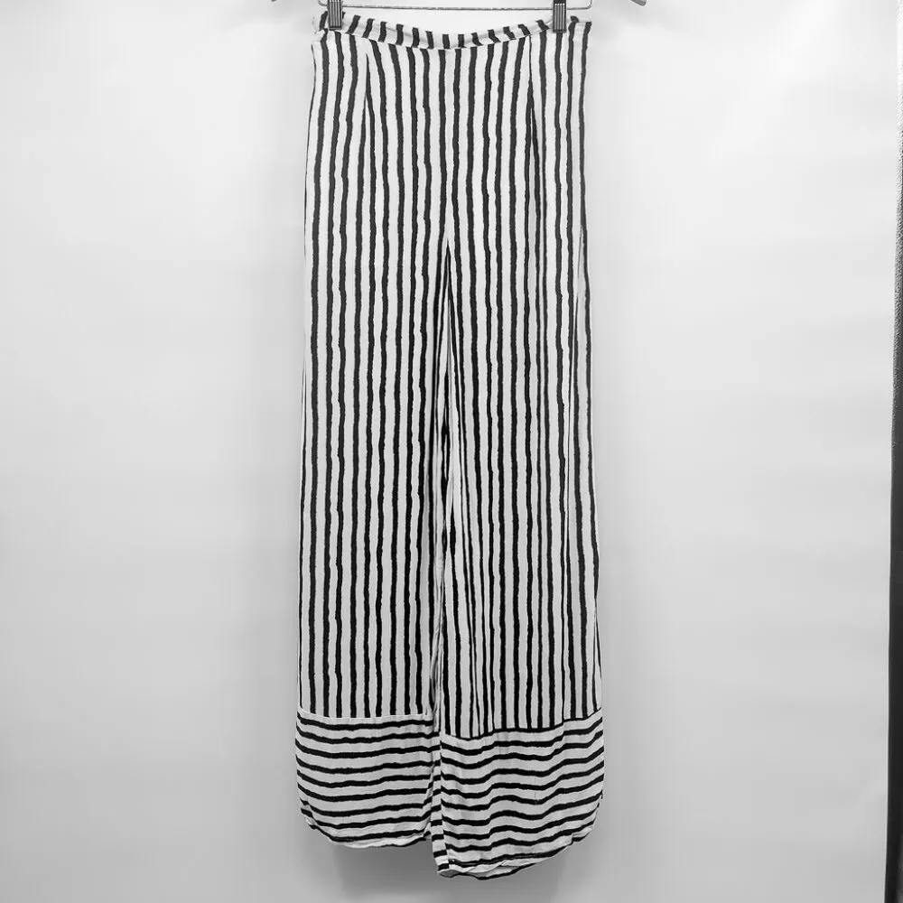 Urban Outfitters Urban Romantics Wide Leg Striped High Waisted Pants Small - Image 3