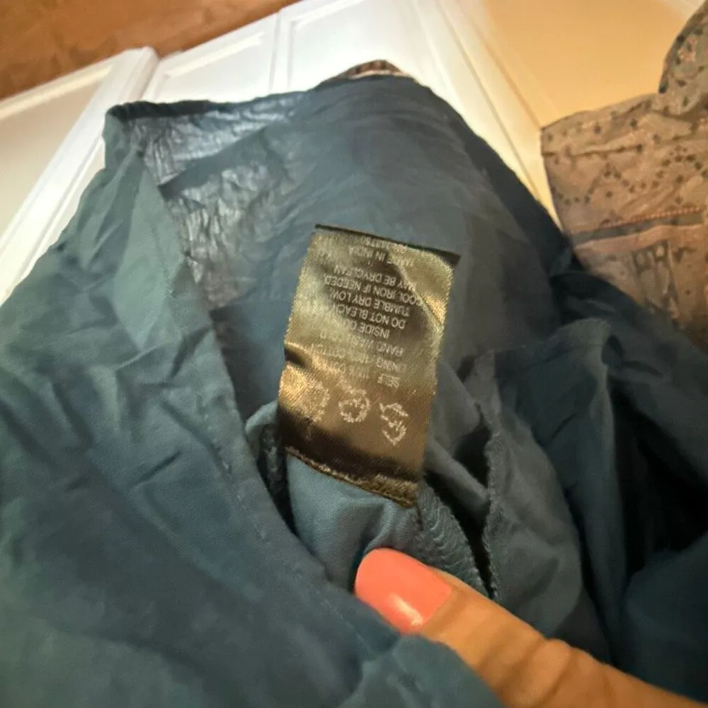 Sea New York Lilac Parker block print ruffle sleeve dress M Blue Size M - Image 8