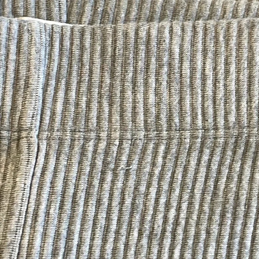 LOFT Grey Ribbed Wide Leg Knit Pants - Size XS - Image 6