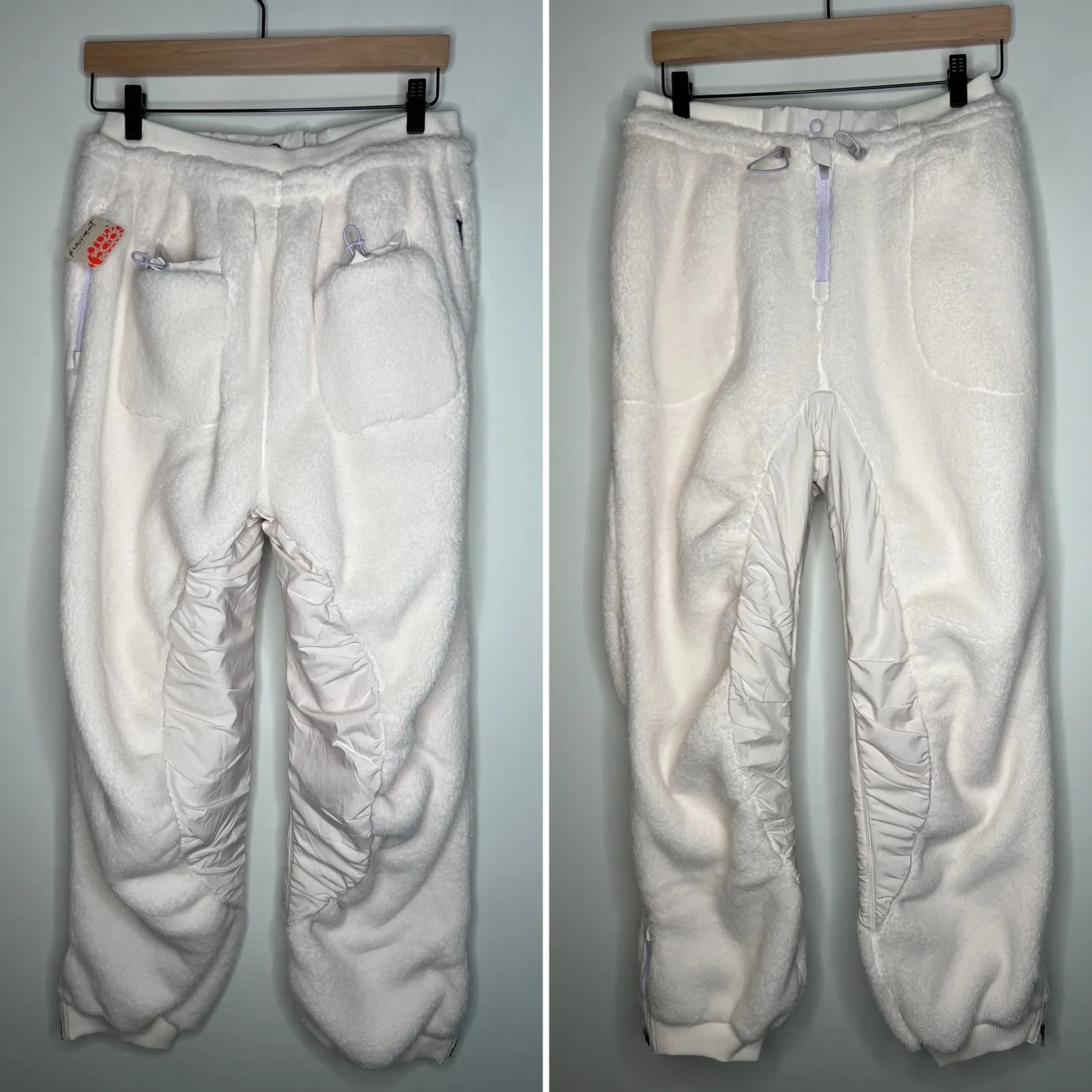Free People Fleece Jogger Pants Size Medium - Image 3