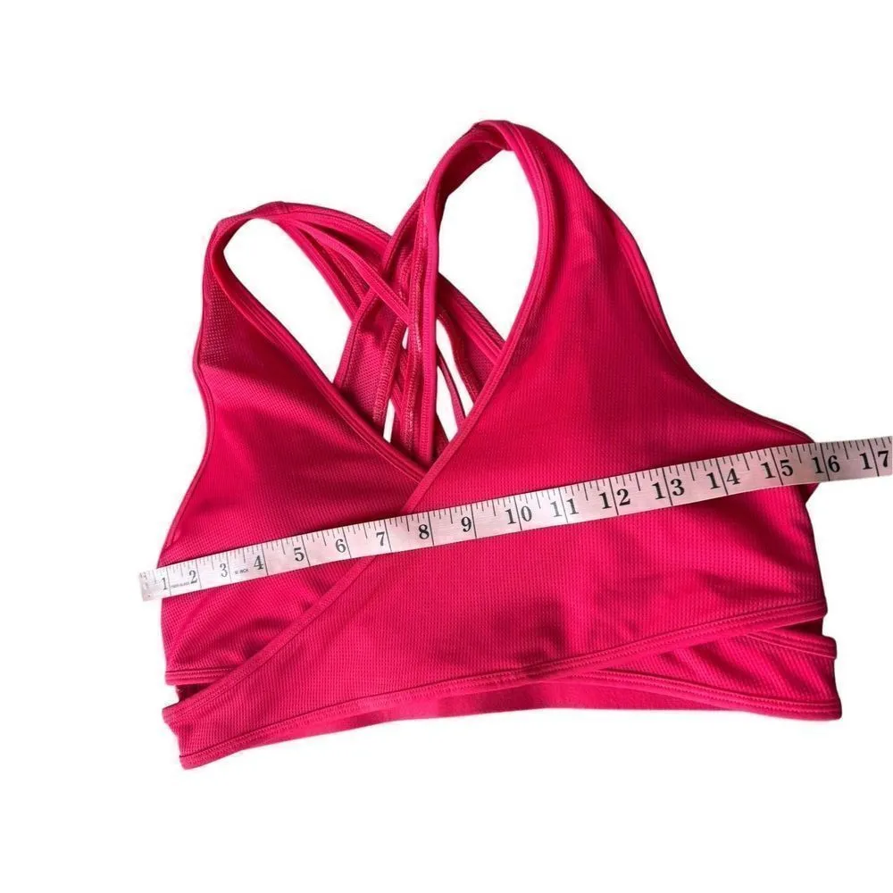 Fabletics Faye Medium Impact Sports Bra II In Lipstick Red Size L - Image 8