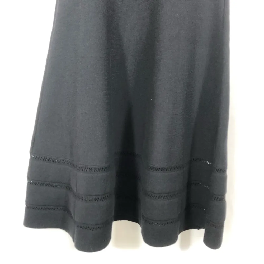 Kate Spade Open Cable Knit Sweater Dress: Black - Image 8