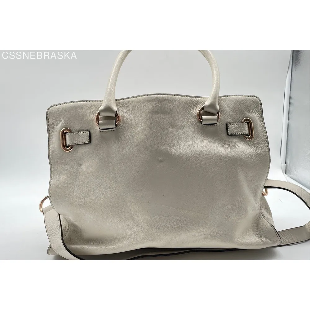 Michael Kors Off White Cream‎ Women's Leather Shoulder Bag Tote Handbag - Image 7